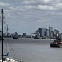 A sneak peak of the Thames barrier.