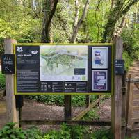 Start at the map board at the entrance on North Road