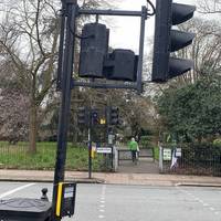 Take the next crossing and through the gates into Ruskin Park