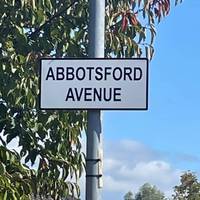 You're turning into Abbotsford Avenue.