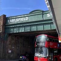 Head under the rail bridge