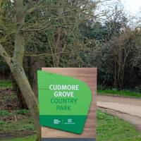 Your walk begins here at Cudmore Grove Country Park. It’s open from 8am until dusk.