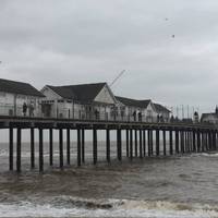From Southwold Pier. Walk along the promenade towards the Lighthouse. It's pretty grey but it's a Saturday in February and to be expected.