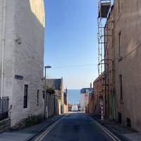 Looking down Silver Street to your right, you can get your first glimpses of the ocean. We’ll be down there soon.