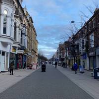 Continue straight along London Road North, the pedestrianised town centre where you’ll find a range of shops & services.