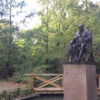 We came across the statue of Lord Henry Vassall-Fox, 3rd Baron Holland, after whom the park is named. 
