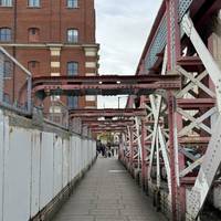 Turn left outside the station and head over Lord Hill’s Bridge.