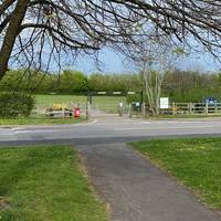 Head over the road towards the main gate of Millennium Green, be careful of any traffic.