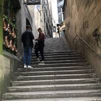 To get your heart pumping why not head up these steps to take the long way round and see a bit of old town.