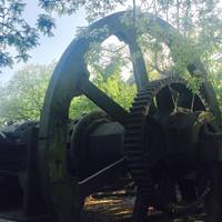 You'll find one of the great wheels at the entrance to the Abbeydale Industrial Hamlet Museum, once a scythe-making works.