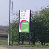 Walk down Leicester Lane towards Enderby. You'll pass the Park and Ride on your left and Grove Park on your right.