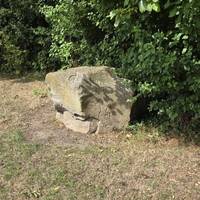 You'll notice a rock with a Rabbit engraving on your right 🐰