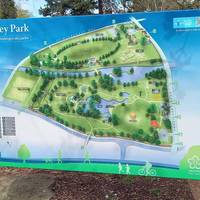 Point 1 - Infront of you, the information board tells you all you need to know about the park – and once you’ve had a good read, let’s start