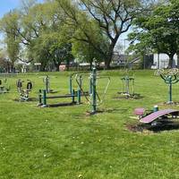 If you have time and energy you could have a go on the outdoor gym!