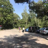 Park at Frensham Pond car park. It is free on weekdays, but £4 on the weekend and bank holidays (unless you are a national trust member).