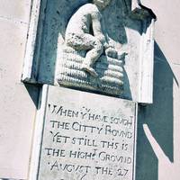 Here we have The Panyer Boy a Grade 2 listed 17th Century statue believed to be a sign for a nearby Bakery. You’ll find it next to Cafe Nero