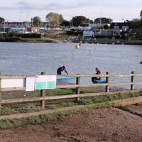 At the end of the path is the yacht club launch, which is a popular place for kayakers and stand up paddle boarders as well as boaters.