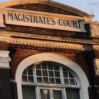 Walk through the park, and rejoin Hanworth Road - walking past Feltham’s old Magistrates Court - originally built as Feltham Town Hall