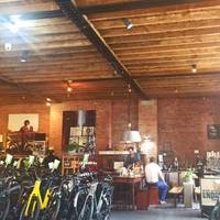 First up is Black Swan Yard Coffee, also an electric bike shop. There's an area to sit down and plenty to browse! 
