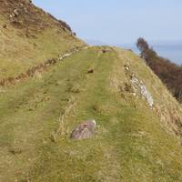 Hallaig was made famous by the Gaelic poet Sorley MacLean. The grassy path heads up a modest climb.