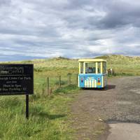 Just the car park, not great to look at, but nice to know. From the car head for the gap in the dunes just to the right of the ice creams...