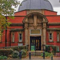 Start the walk from the entrance to the park opposite Farnworth's impressive Carnegie Library, shown here.