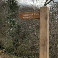 You now need to turn left to join Toddbrook Path.