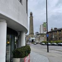 Turn right once you reach Costa. Towards the big tower head.