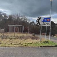 Start at Carluke train station carpark . Head out onto Station road and turn left walking away from the station