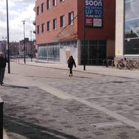 Welcome! This walk starts at Temple Meads Station. Turn left onto Friary, going towards Temple Way.