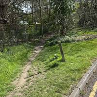 Follow the road road until you find this path coming off on the right