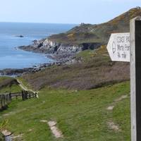 After the buildings on the left end take the coastal path. This is where the walks gets special.
