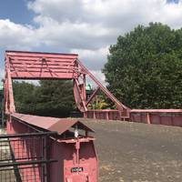 Built in 1949 as a temporary measure to span nearby Deptford Creek. It was moved here 10yrs later to replace a much older swing bridge.