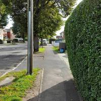 Head south along Pinehurst Road, heading uphill until you come to the preschool on the right.