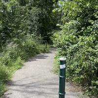 Turn right onto the footpath to enter Sheldon Country Park.