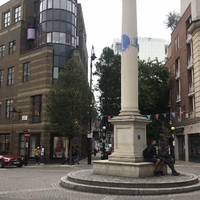 This walk begins at Seven Dials, near Covent Garden. The area gains its name for being the centre of seven atmospheric streets.