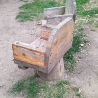 Take a seat on the "Chatty Bench, made for conversation" or just admire the view across Barnes Pond.