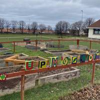 Pause and admire the community garden. How does it look to you today? Can you spot any fruit or vegetables that you recognise?