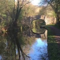 Park at Gilwern wharf car park, Walk along the Brecon and Monmouthshire Canal to bridge 106 and go over this bridge