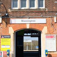 Your walk starts at Manningtree Station.