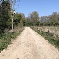 This is the road that you follow to go over the bridge over the M1. The children love this bit! 