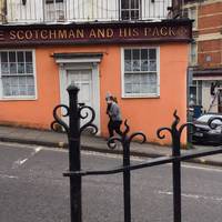 Carefully cross the road and turn left, behind the Scotchman, up Horfield Road.