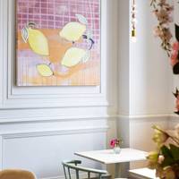 Boddy’s art captures the aromas, textures and taste of delicious treats, and perfectly compliments the parlour’s whimsical, pastel interior.