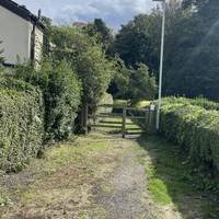 At the end of Victoria Road there is a footpath that leads you through a wooden kissing gate.