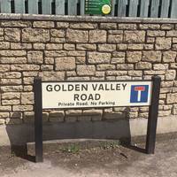 Start the trail here on Golden Valley Road on Wick High Street, BS30.