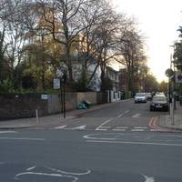 Walk a few yards along the pavement and turn left into the quiet of St Matthew's Road, continue to the end.