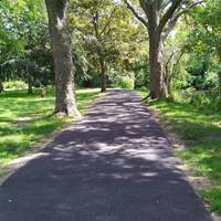 Walk along the path next to the river. Can you feel the difference in temperature? This is most noticeable on a hot day.