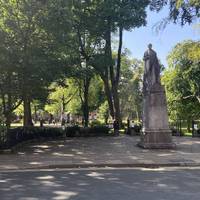 Walk to the other end of cross street and into the glorious Winckley Square. You’ll pass this statue of former Prime Minister Robert Peel.