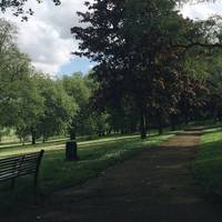 Walk straight through to reach the Arboretum. You'll leave this park to head down a street briefly before entering the next park 