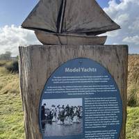 The first sculpture can be found beside the boating lake, just a short walk from Southwold Pier past the beach huts.
